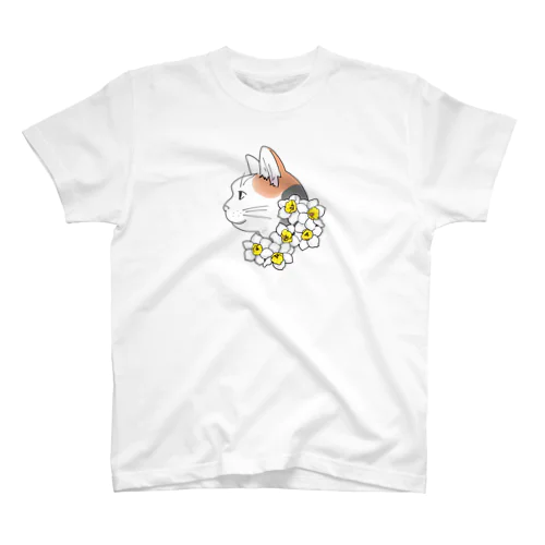 三毛猫ちゃん(スイセン) スタンダードTシャツ