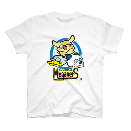 【マスコット風】蹴球メガネーズ【デザイナーズ】 スタンダードTシャツ