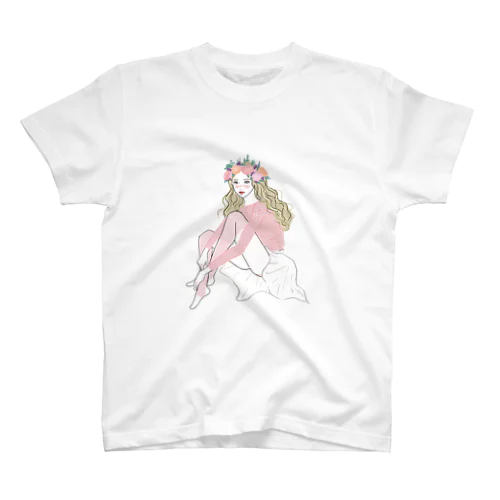 花冠の女の子 スタンダードTシャツ