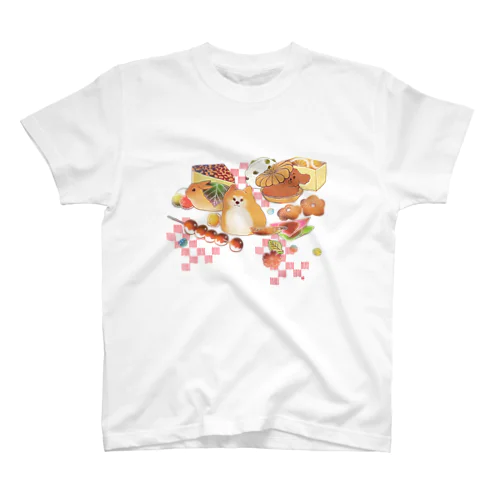 もふもふ和菓子ちゃん Regular Fit T-Shirt