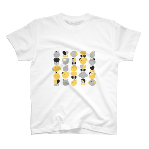 YURU ANIMAL_モノクロ Regular Fit T-Shirt