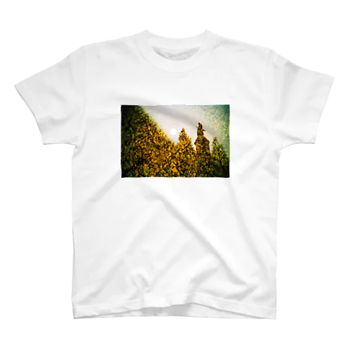 yellow yasukuki shrine Regular Fit T-Shirt