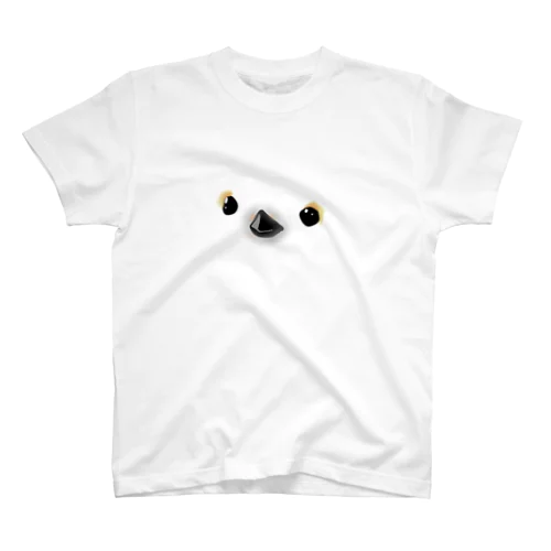 シマエナガの顔 Regular Fit T-Shirt