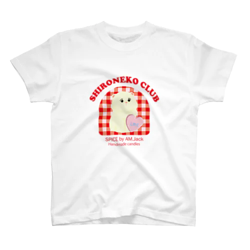 しろねこくらぶ／RED スタンダードTシャツ