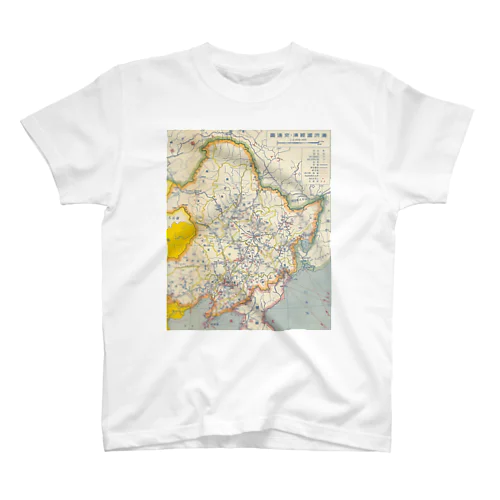 満州国地図 スタンダードTシャツ