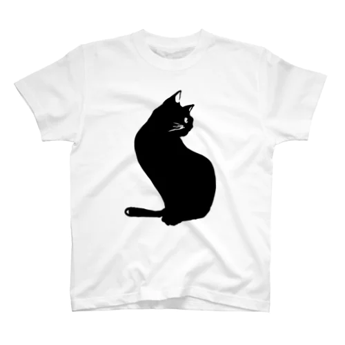 黒猫 Regular Fit T-Shirt