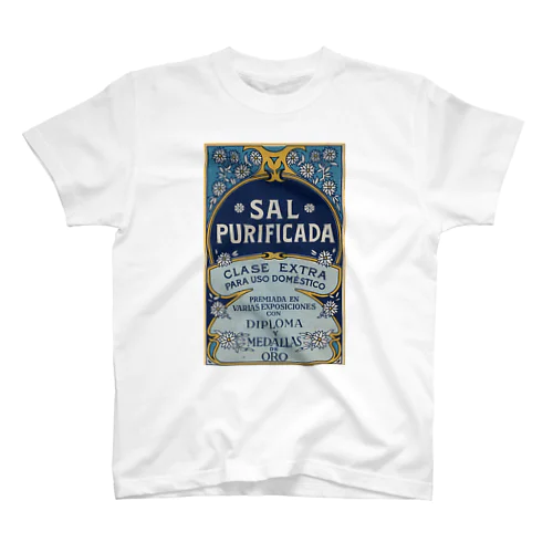 スペイン・バルセロナ　SAL PURIFICADA（精製塩）　リトグラフ スタンダードTシャツ