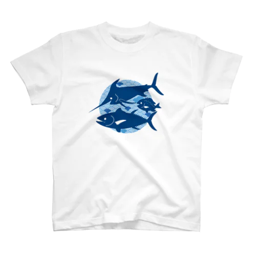 日本の海の魚 スタンダードTシャツ