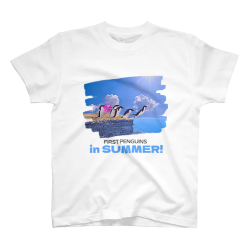 FIRST PENGUINS in SUMMER! Regular Fit T-Shirt