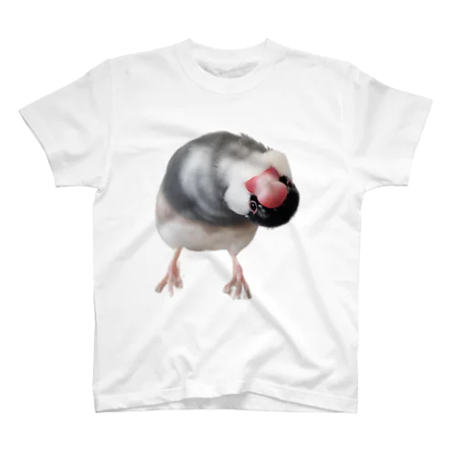 文鳥の可動域バグTシャツ スタンダードTシャツ