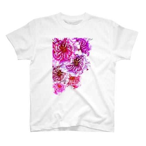 ボールペン画「牡丹」 Regular Fit T-Shirt