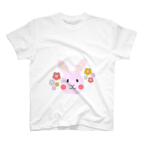 うさぎと花の楽園 スタンダードTシャツ