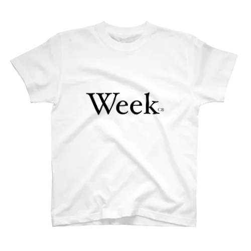 Week（ブラック） Regular Fit T-Shirt