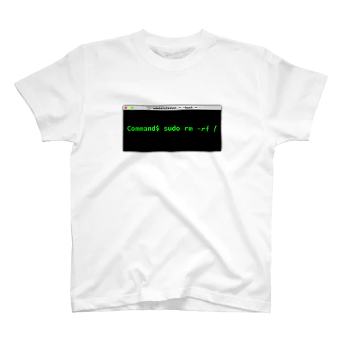 SUDO RM -RF / Regular Fit T-Shirt