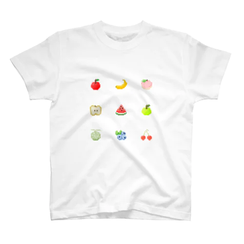 16×16のドット絵フルーツ Regular Fit T-Shirt