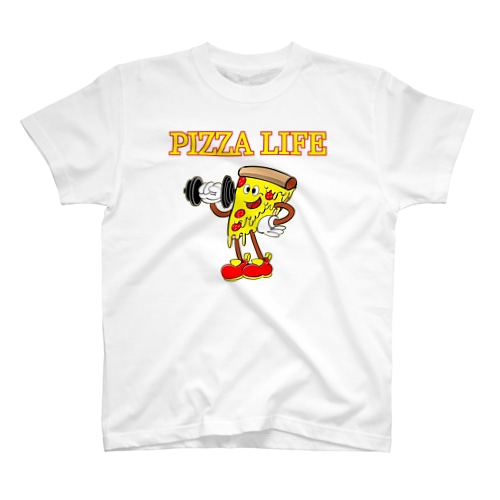 ピザライフ with.マッスルピザマスター Regular Fit T-Shirt