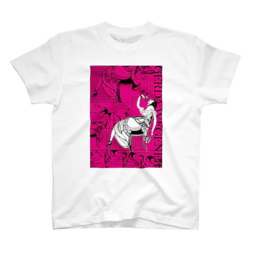 GERDA "Collage pink" Regular Fit T-Shirt