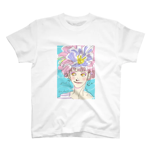 お花な彼女 Regular Fit T-Shirt