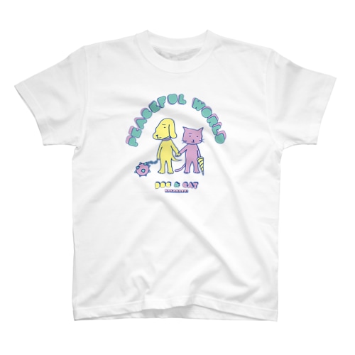 なかなおり（イヌとネコ） Regular Fit T-Shirt