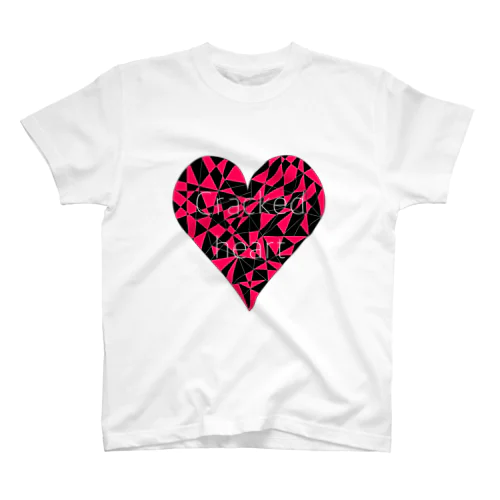 Cracked heart/PINK Regular Fit T-Shirt