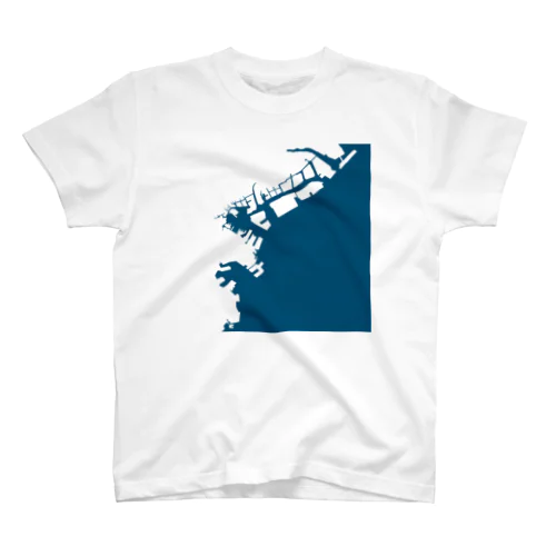 横浜港　藍色 スタンダードTシャツ