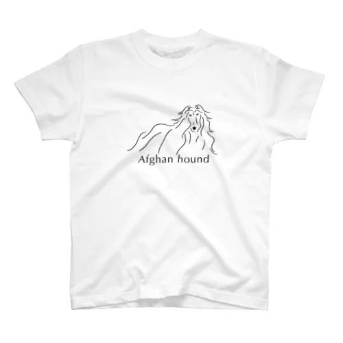 アフガンハウンド スタンダードTシャツ