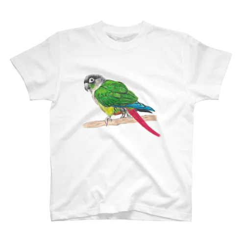 [森図鑑] ウロコインコC 横向き Regular Fit T-Shirt