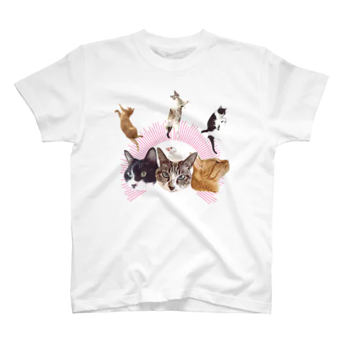 うち猫崇拝<ピンク> Regular Fit T-Shirt
