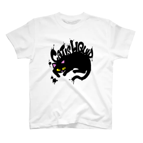 Cat is Liquid Black Regular Fit T-Shirt