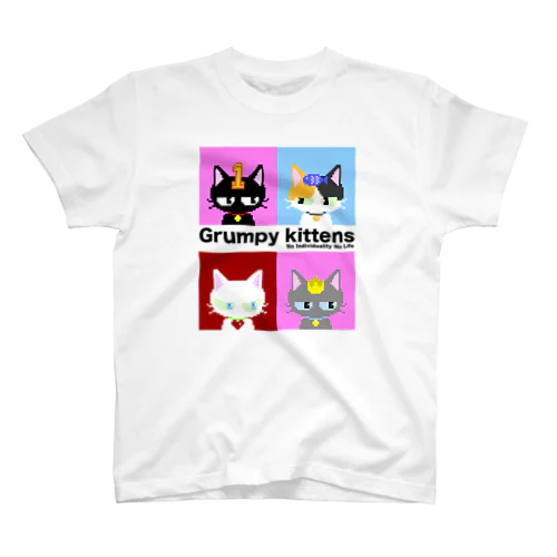 Grumpy kittens No Individuality No Life スタンダードTシャツ