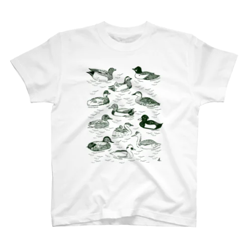 カモカモ軍団(濃い緑) Regular Fit T-Shirt