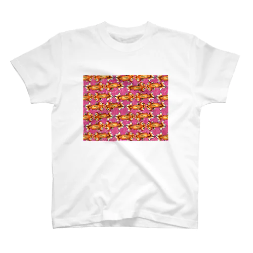 【金魚】花房頂天眼～見すぎ～ スタンダードTシャツ