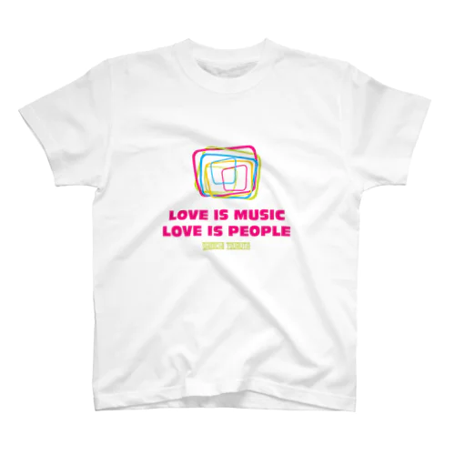 LOVE IS MUSIC LOVE IS PEOPLE Tシャツ Regular Fit T-Shirt