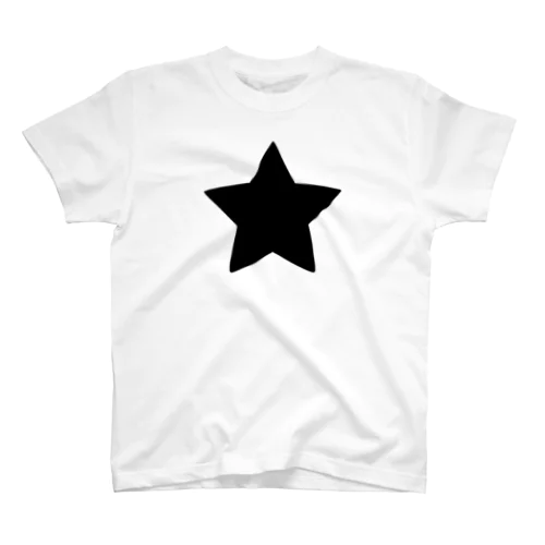 STAR（星）黒 Regular Fit T-Shirt