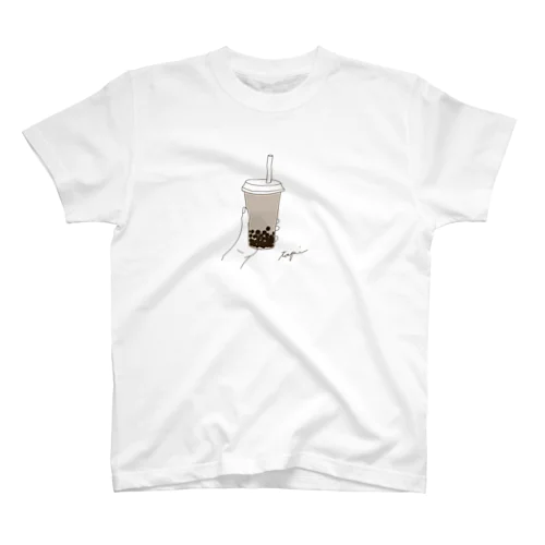 タピオカほうじ茶ミルクティーTシャツ Regular Fit T-Shirt