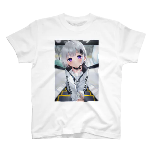 見つめる女の子 Regular Fit T-Shirt