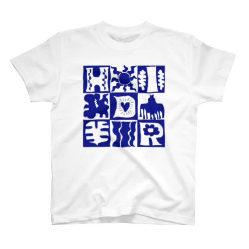 Drawin SUMMER / BLUE (double face) Regular Fit T-Shirt