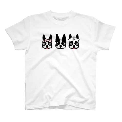 3ボストンテリアb スタンダードTシャツ