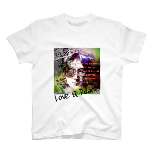 LOVE＆Peace Regular Fit T-Shirt