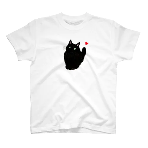 モフモフ黒猫さん スタンダードTシャツ