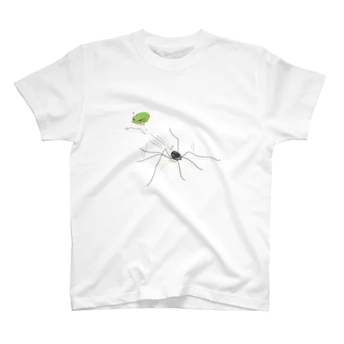 逃げろ！ザトウムシくん(カエルver.) Regular Fit T-Shirt