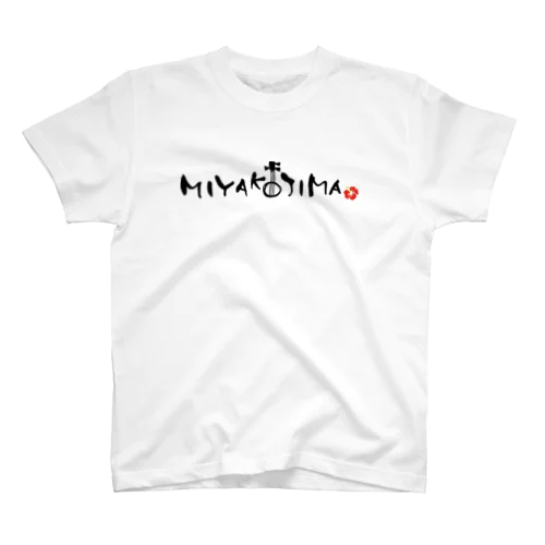 [010]MIYAKOJIMA筆文字Tシャツ Regular Fit T-Shirt