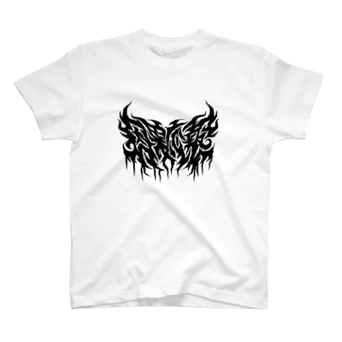 四字熟語 - 因果応報 Death Metal Logo デスロゴ  スタンダードTシャツ