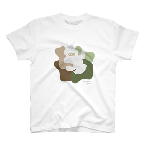 フランチェスコ_ドロップインク（グリーン） Regular Fit T-Shirt