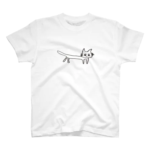 【うにょーん】可愛いねこ スタンダードTシャツ