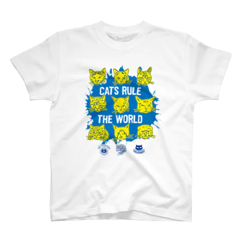 猫が世界を支配するFreeHand（UKR🇺🇦） スタンダードTシャツ