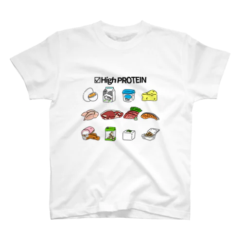 ☑High PROTEIN(カラー) スタンダードTシャツ