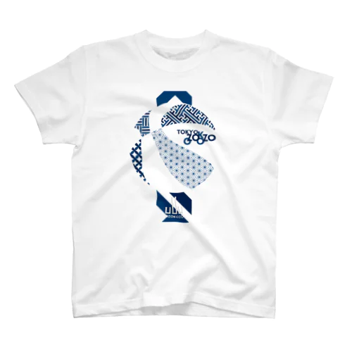 ozokozo×basketball_navy スタンダードTシャツ