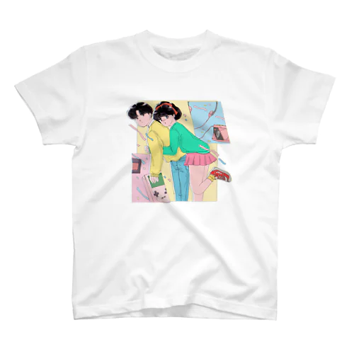 男の子と女の子 スタンダードTシャツ