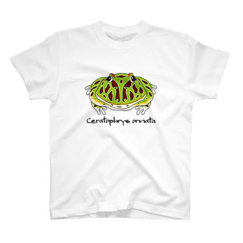 ベルツノガエル Ceratophrys ornata スタンダードTシャツ